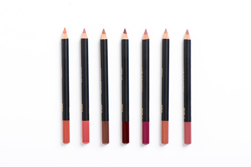 JS Lip Liner Pencil Group White BG - Jus Shanna Collection